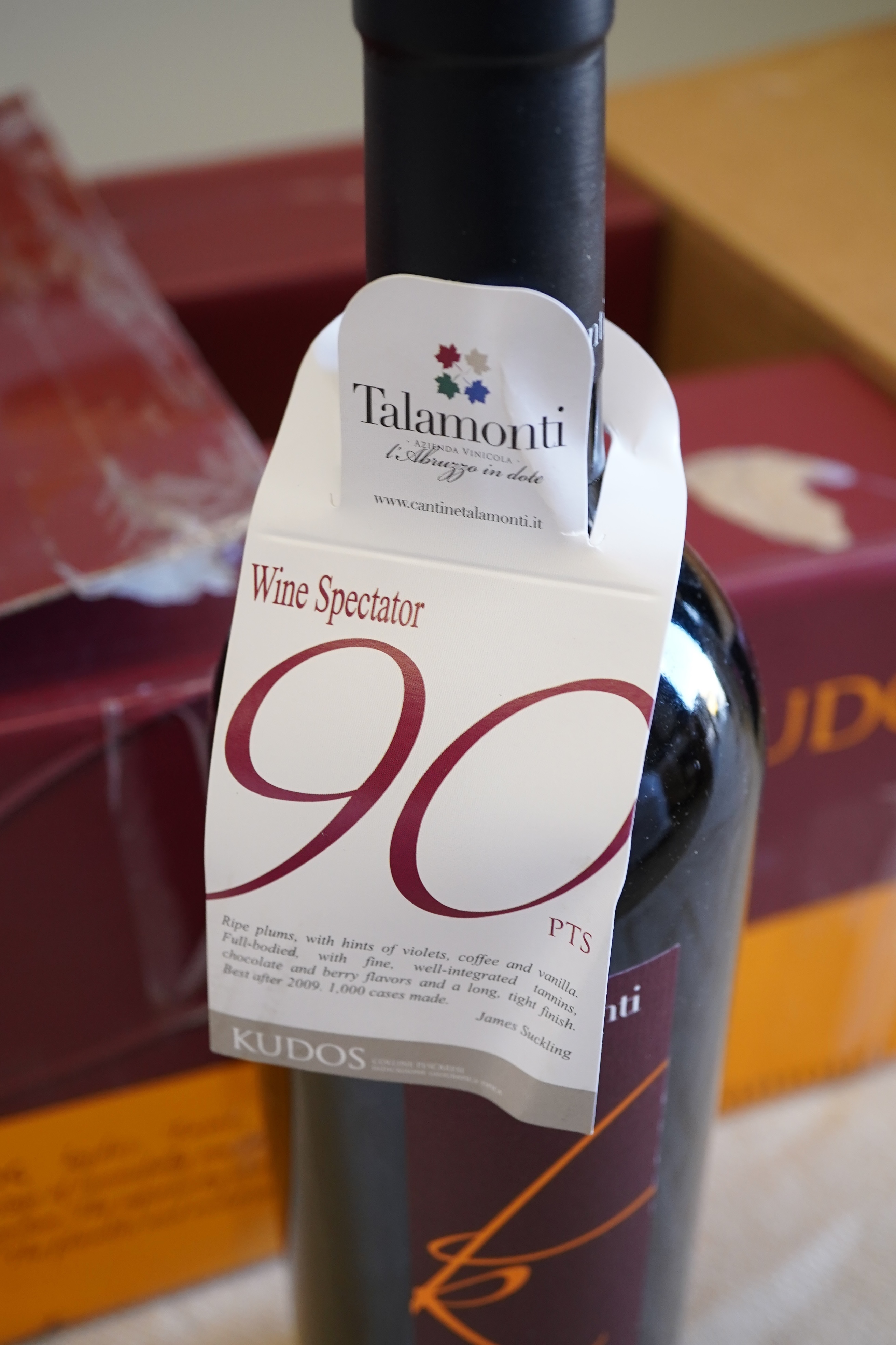 Talamonti, 'Kudos' Rosso Colline Pescaresi IGT, 2004